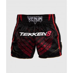 Venum x TEKKEN 8  Marshall Law Muay  Thai Shorts  Black/Red/Gold